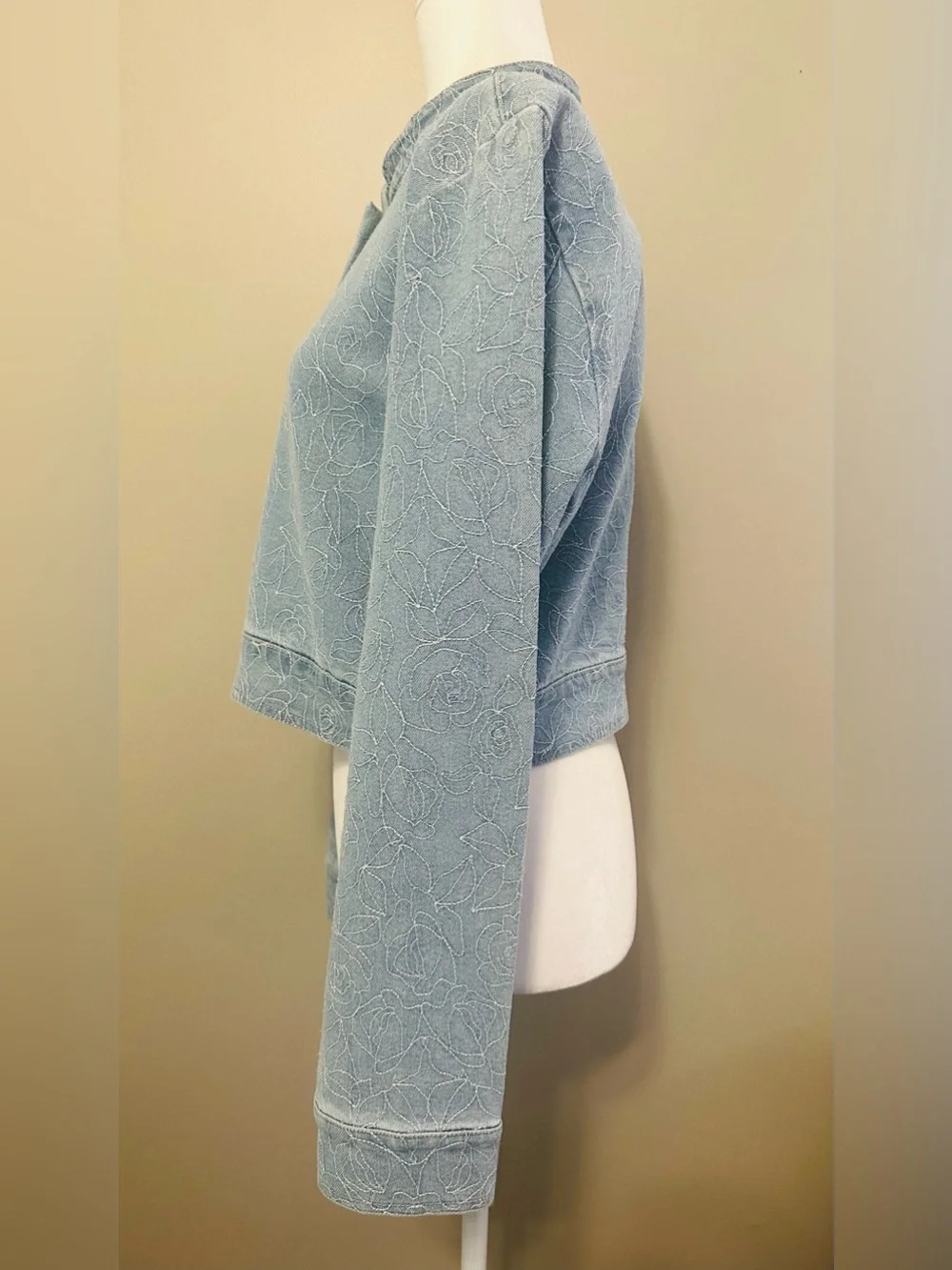And Now This cropped denim